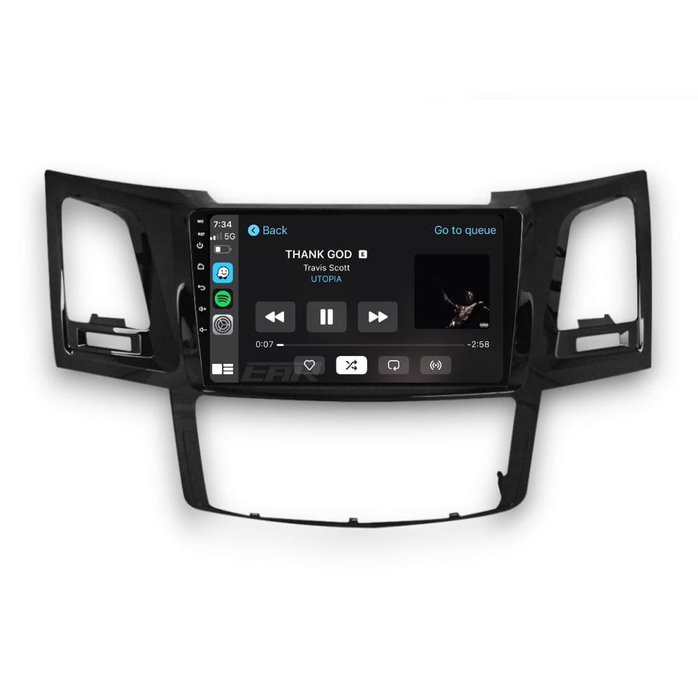 Toyota HiLux (2004 - 2014) Multimedia 9" Touchscreen Display + Built-In Wireless Carplay & Android Auto - Euro Active Retrofits