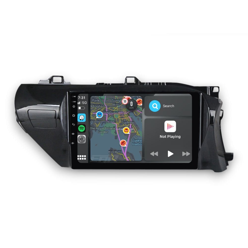 Toyota HiLux (2015 - 2023) Multimedia 10" Touchscreen Display + Built-In Wireless Carplay & Android Auto - Euro Active Retrofits