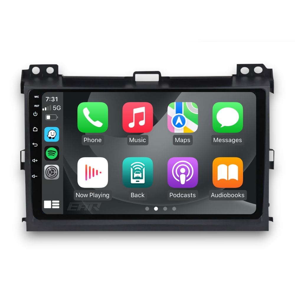 Toyota Prado 120 Series (2003 - 2009) Multimedia 9" Touchscreen Display + Built-In Wireless Carplay & Android Auto - Euro Active Retrofits