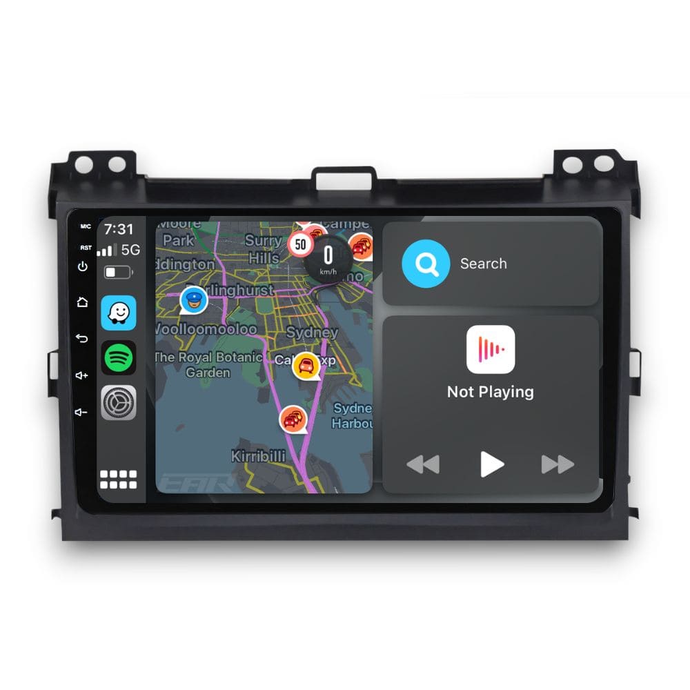 Toyota Prado 120 Series (2003 - 2009) Multimedia 9" Touchscreen Display + Built-In Wireless Carplay & Android Auto - Euro Active Retrofits