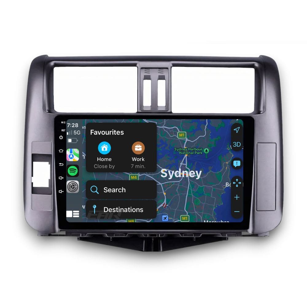 Toyota Prado 150 Series (2009 - 2013) Multimedia 9" Touchscreen Display + Built-In Wireless Carplay & Android Auto - Euro Active Retrofits