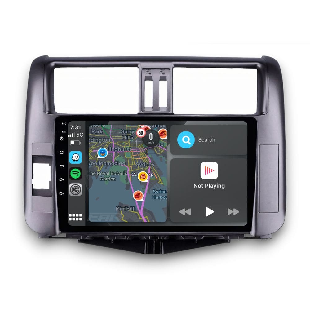 Toyota Prado 150 Series (2009 - 2013) Multimedia 9" Touchscreen Display + Built-In Wireless Carplay & Android Auto - Euro Active Retrofits