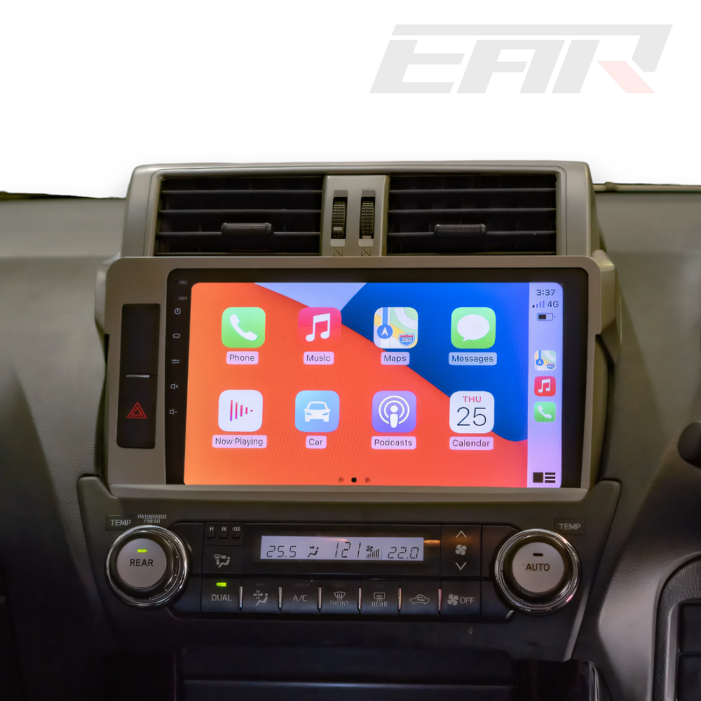 Toyota Prado 150 Series (2013 - 2017) Multimedia 10" Touchscreen Display + Built-In Wireless Carplay & Android Auto - Euro Active Retrofits