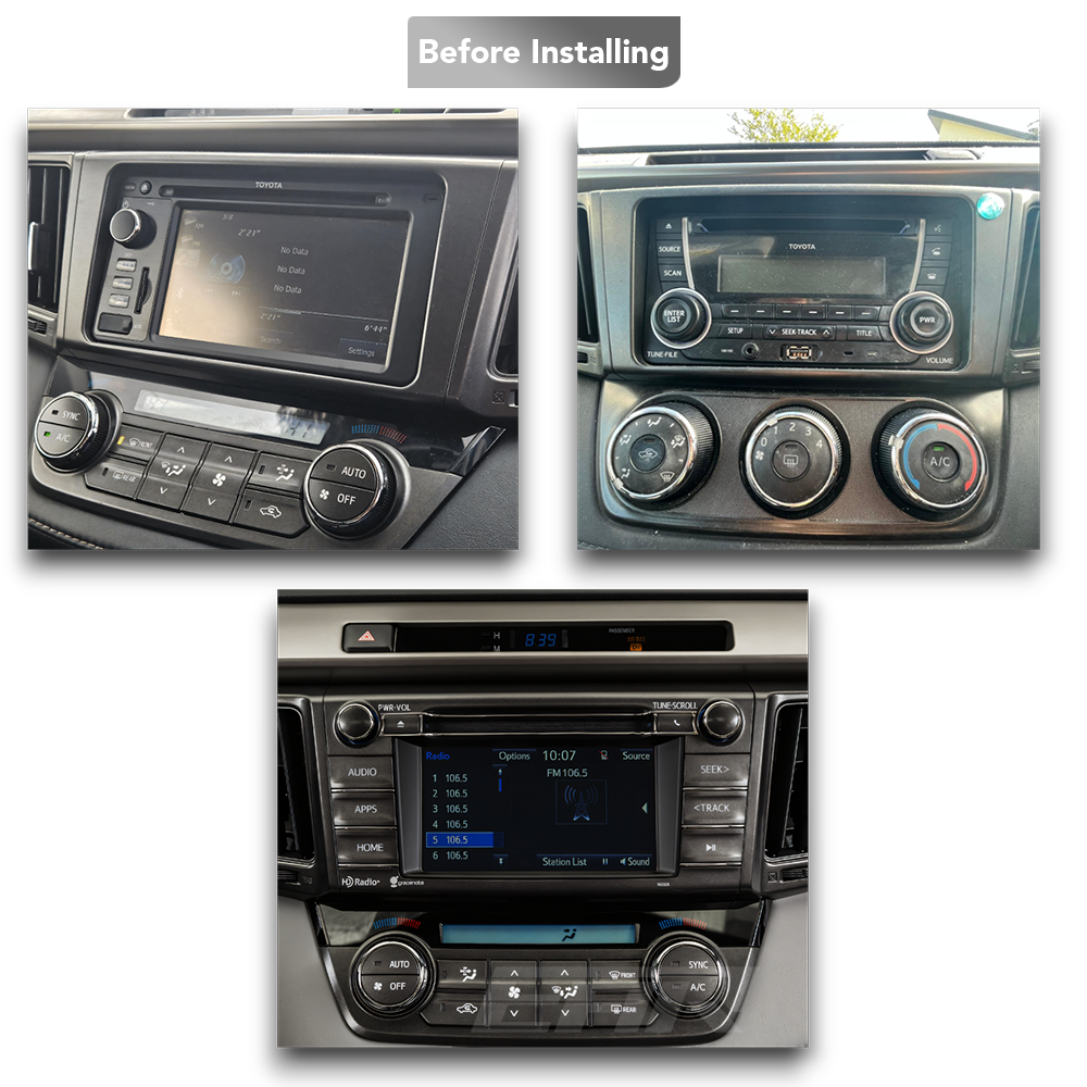 Toyota RAV4 (2013 - 2019) Multimedia 9" Touchscreen Display + Built-In Wireless Carplay & Android Auto - Euro Active Retrofits