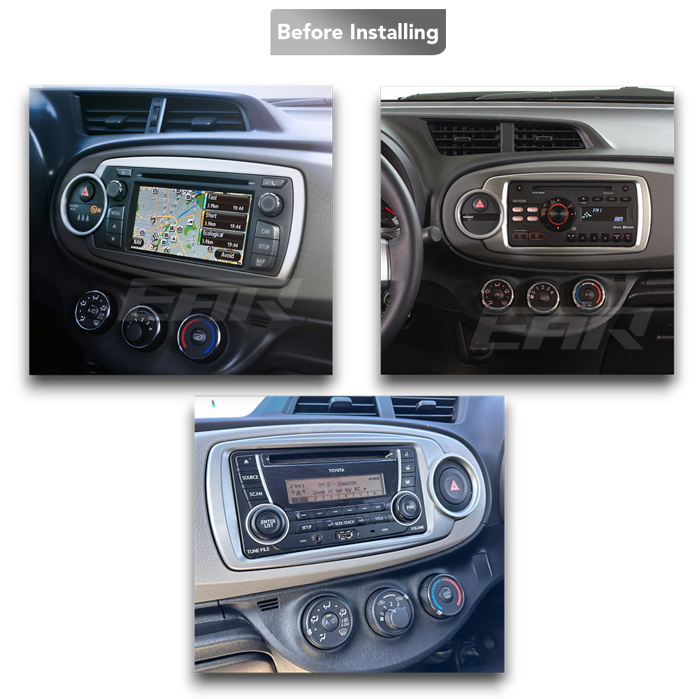 Toyota Yaris (2012 - 2017) Multimedia 9" Touchscreen Display + Built-In Wireless Carplay & Android Auto - Euro Active Retrofits