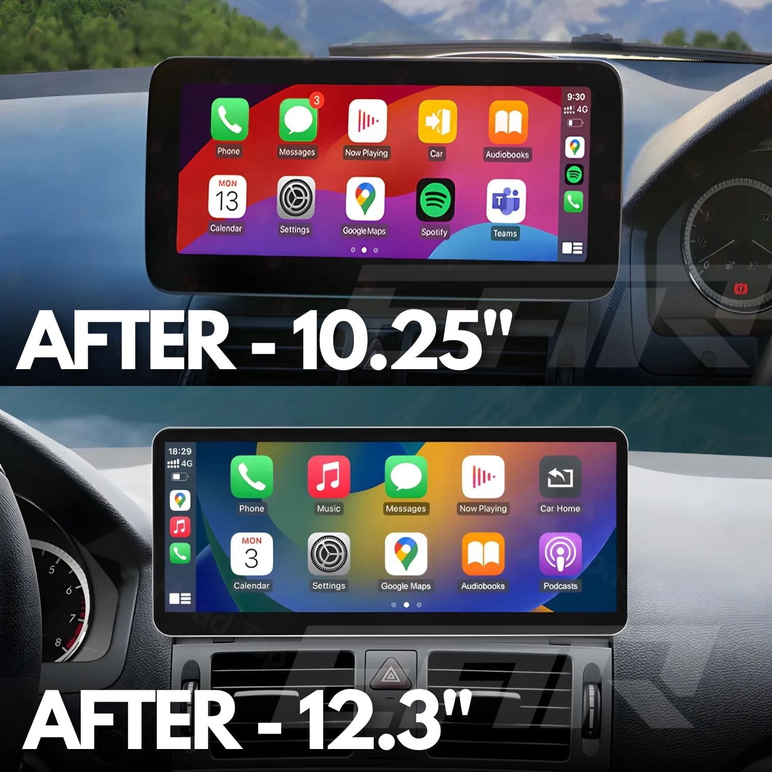 Mercedes Benz C Class | W204 | 10.25"/12.3" Linux CarPlay/Android Touchscreen Display | 2008 - 2010