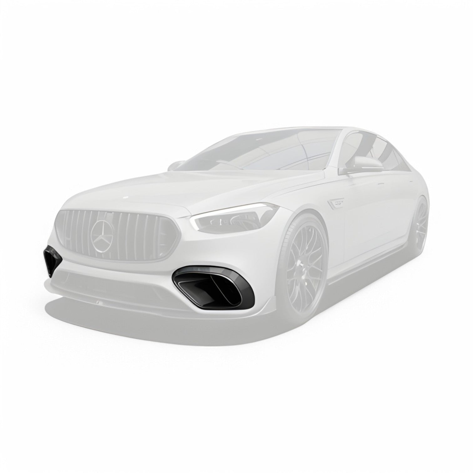 RNG Design Mercedes Benz S63 | W223 | Carbon Front Bumper Inserts