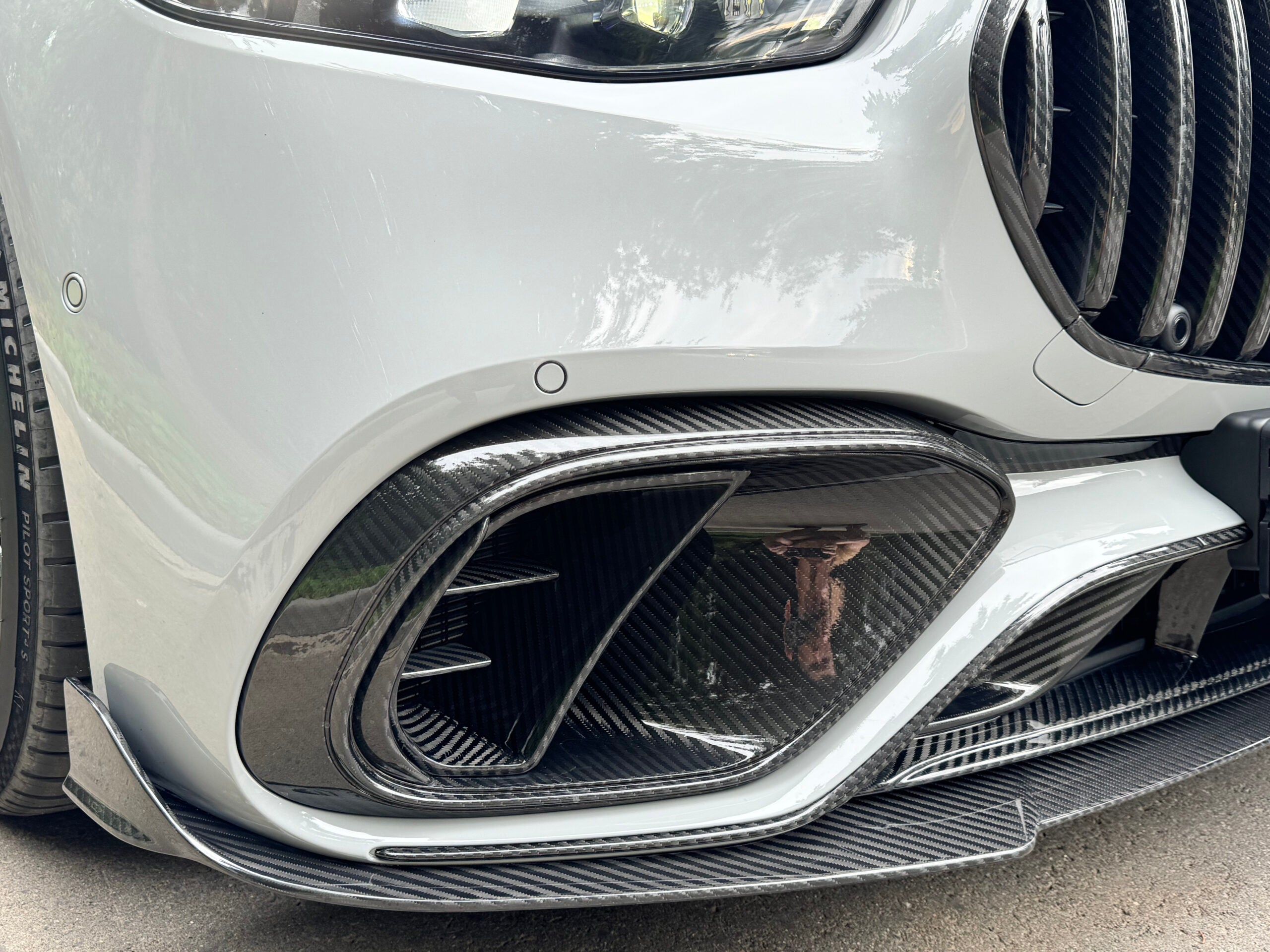 RNG Design Mercedes Benz S63 | W223 | Carbon Front Bumper Inserts