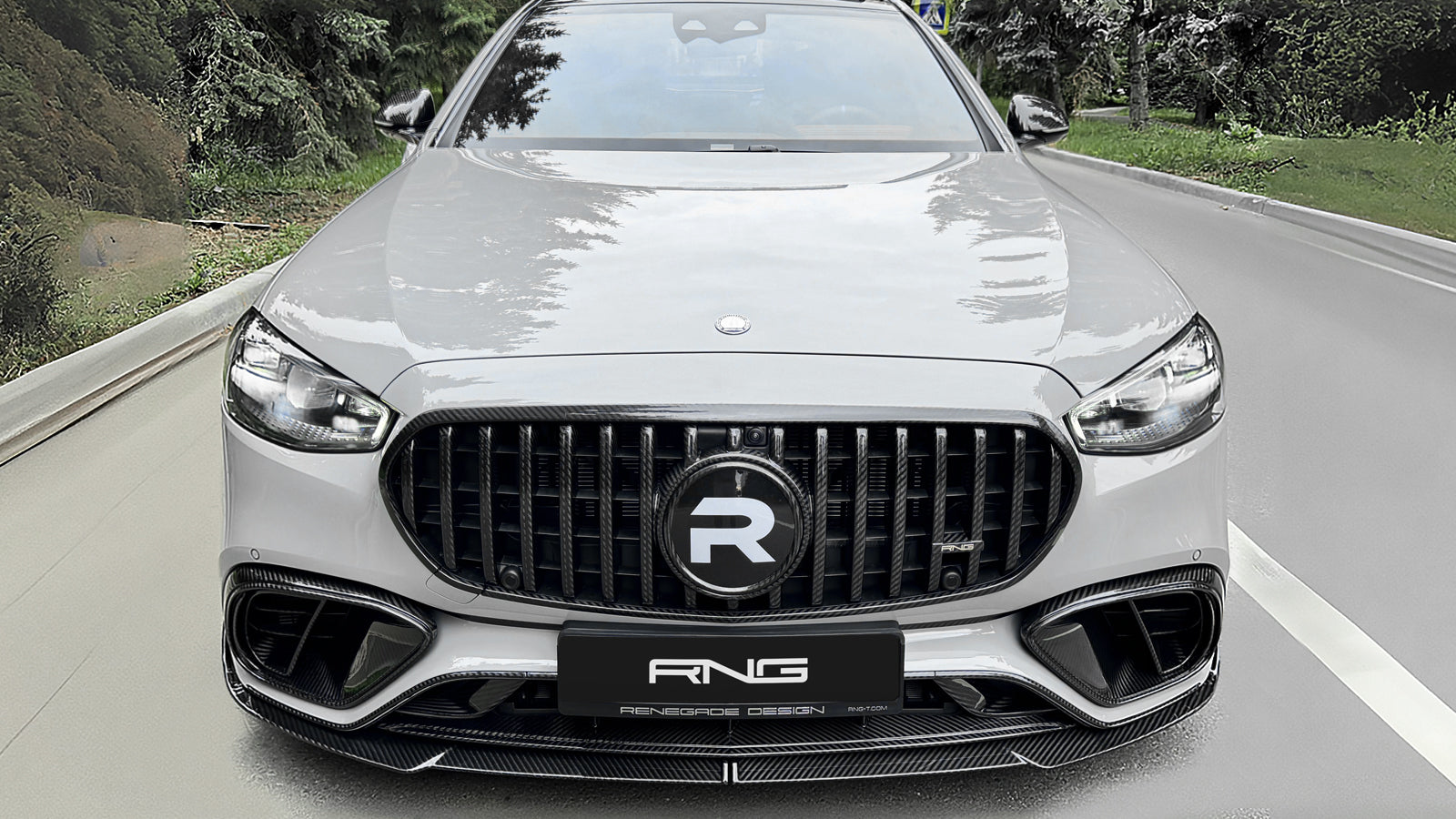 RNG Design Mercedes Benz S63 | W223 | Carbon Front Lip Splitter